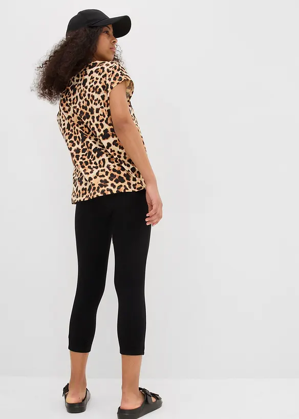Capri legging van een katoenmix (set van 2), bonprix