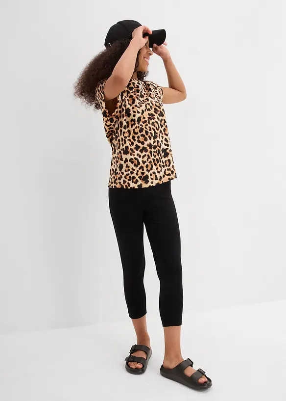 Capri legging van een katoenmix (set van 2), bonprix
