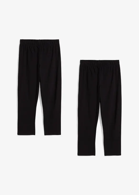 Capri legging van een katoenmix (set van 2), bonprix