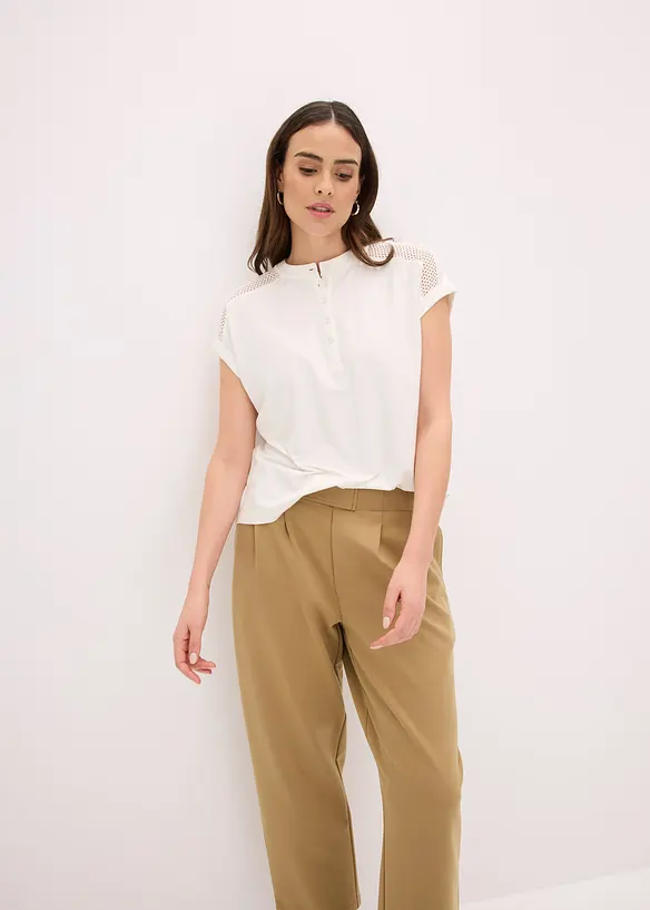 Shirt met kanten inzetstuk, bonprix