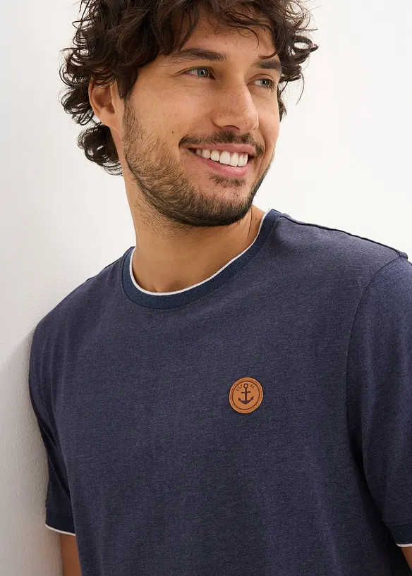 T-shirt met details in layerlook, bonprix