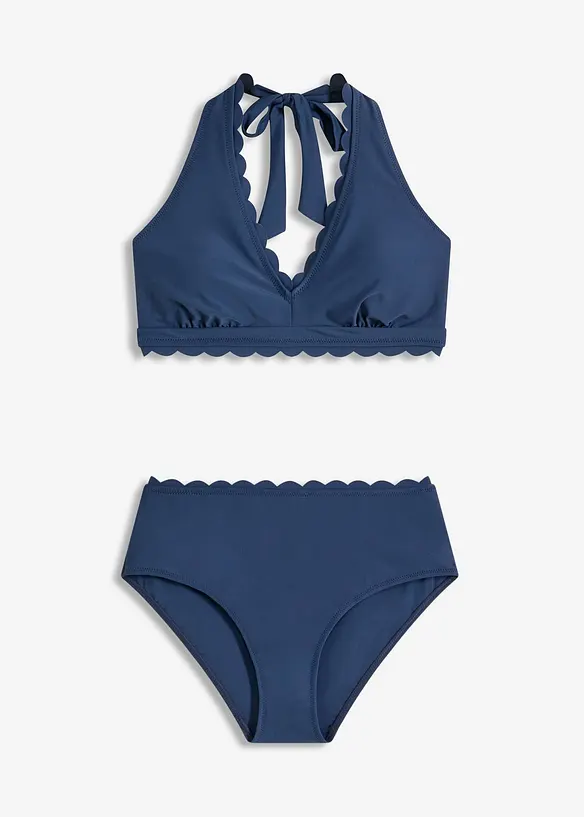 Halter bikini met gerecycled polyamide (2-dlg. set), bonprix