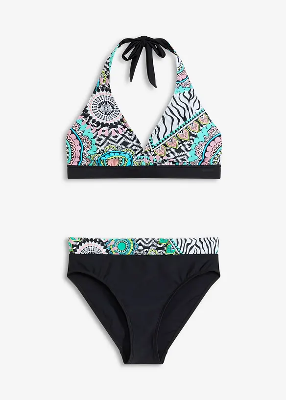 Halter bikini met gerecycled polyamide (2-dlg. set), bonprix