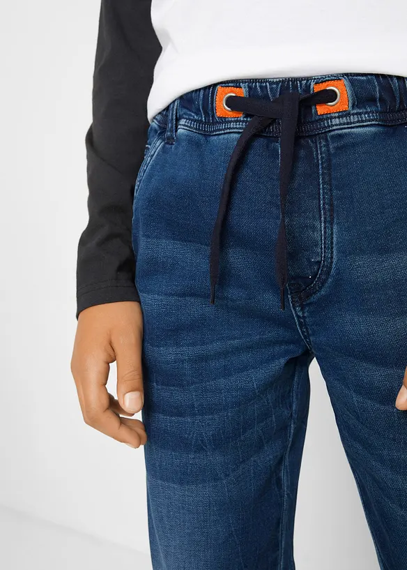 Jogging jeans, regular fit, tapered, bonprix