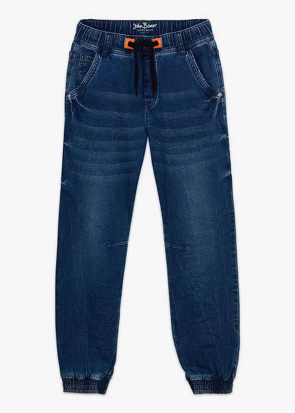 Jogging jeans, regular fit, tapered, bonprix