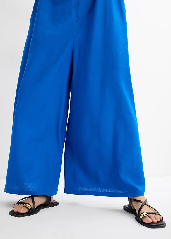 Jumpsuit met linnen, bonprix