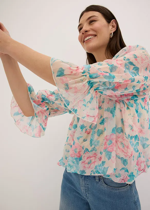 Blouse met ballonzoom, bonprix
