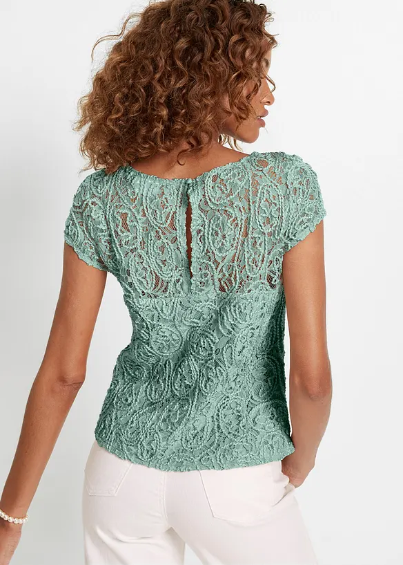 Blouse van koordkant, bonprix