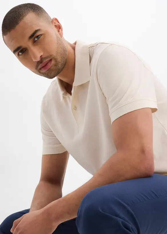 Piqué poloshirt van biologisch katoen, bonprix