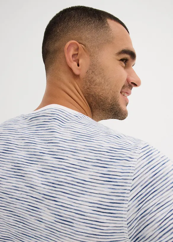 Henley shirt van puur katoen, korte mouw, bonprix