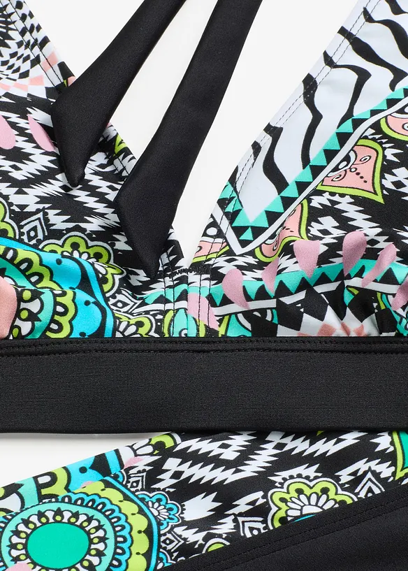 Halter bikini met gerecycled polyamide (2-dlg. set), bonprix