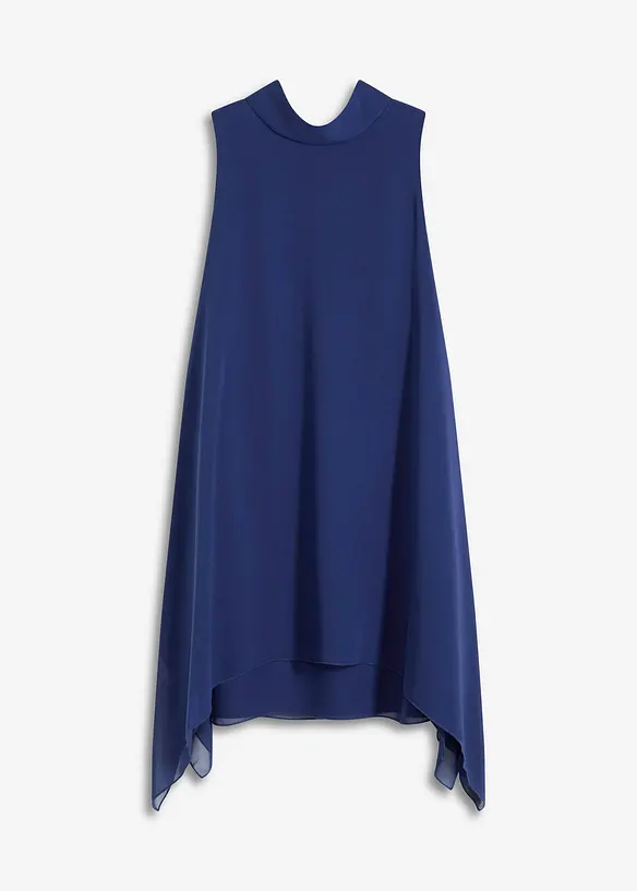 Chiffon jurk met sjaalkraag, bonprix