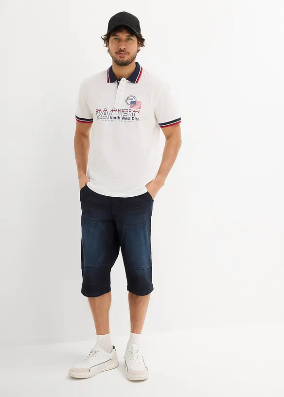 Poloshirt van puur katoen (set van 2) met korte mouw, bonprix