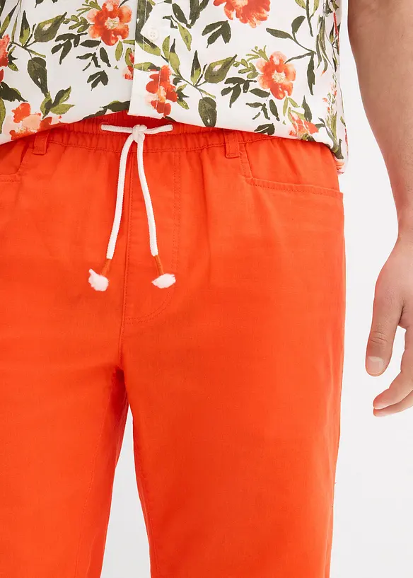 Instap bermuda van linnenmix, regular fit, bonprix