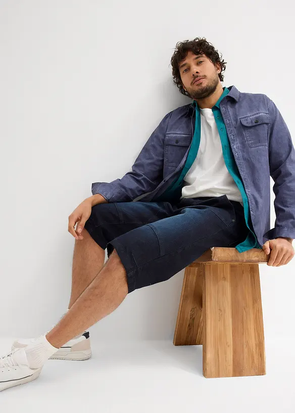 Lange jeans bermuda, regular fit, bonprix