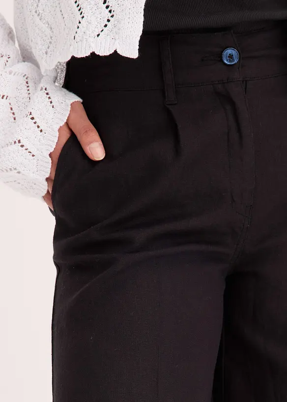 Bermuda met bandplooien, bonprix