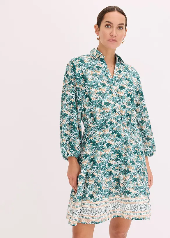 Jurk in linnen look, bonprix