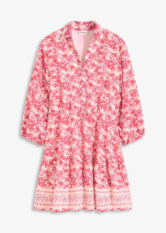Jurk in linnen look, bonprix