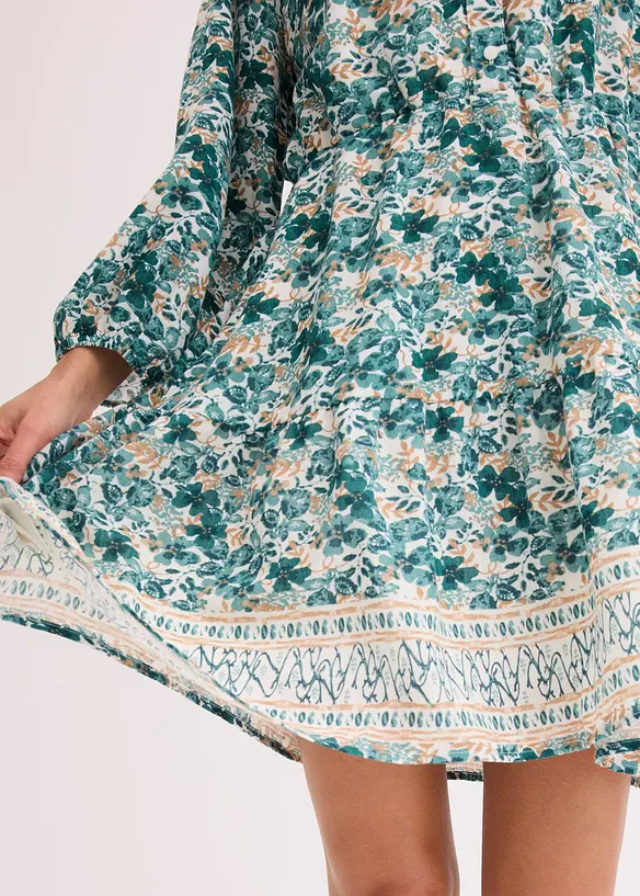 Jurk in linnen look, bonprix