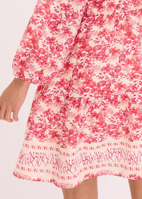 Jurk in linnen look, bonprix