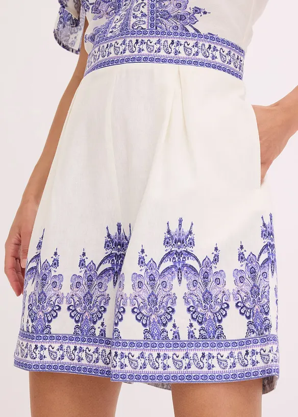 Jumpsuit met linnen, bonprix