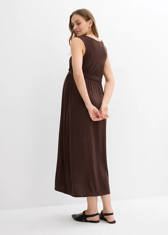 Maxi 2-in-1 zwangerschapsjurk met discrete borstvoedingsfunctie, bonprix