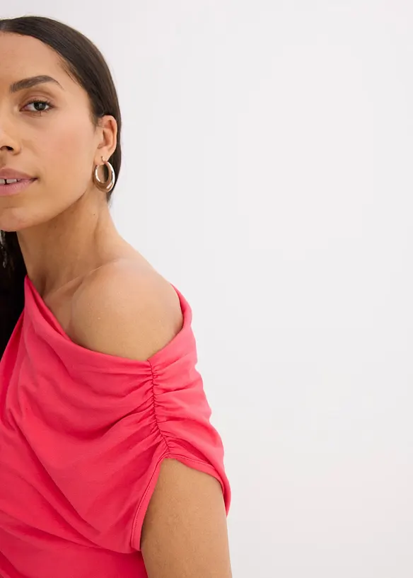 Shirt met asymmetrische halslijn, bonprix