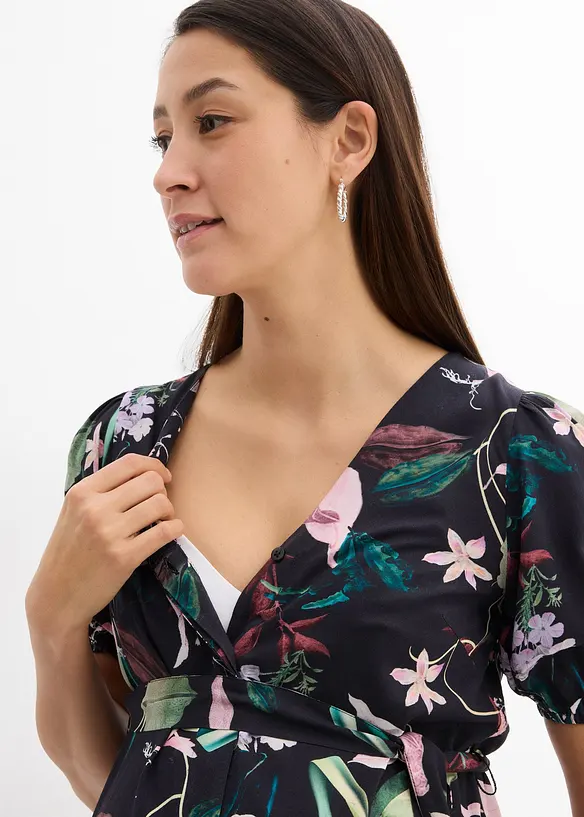 Zwangerschapsjurk / voedingsjurk van viscose, bonprix