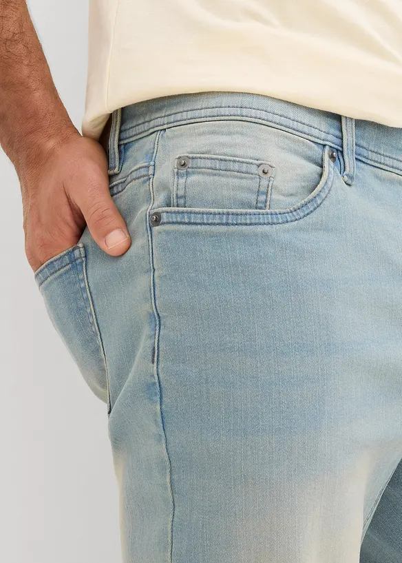 Stretch jeans bermuda met verstevigd kruis, regular fit, bonprix