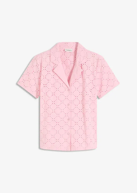 Blouse met broderie anglaise, bonprix