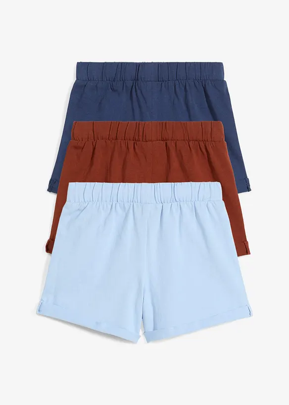 Baby short van biologisch katoen (set van 3), bonprix