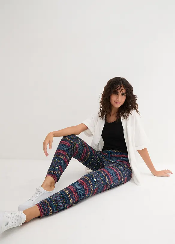 Jersey broek van zachte viscosemix, bonprix