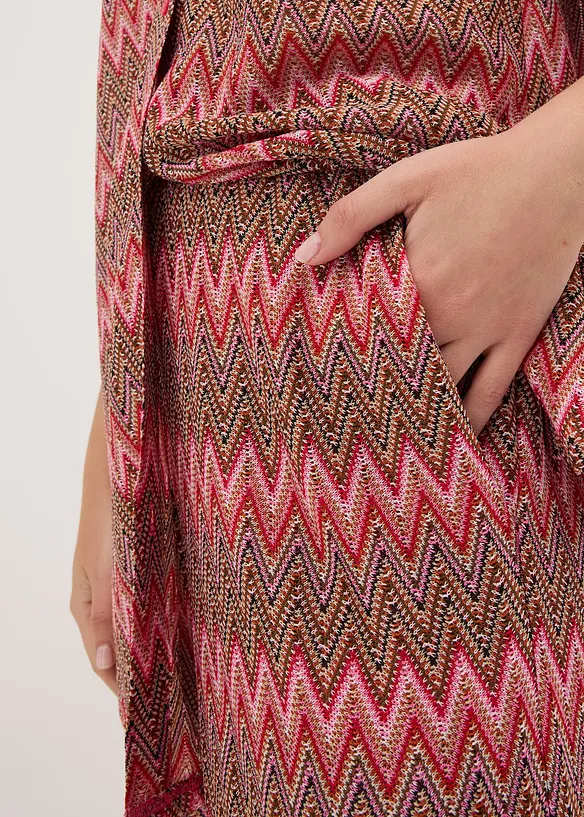 Lange blouse in gehaakte look, bonprix