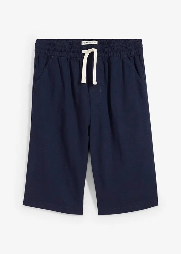 Instapshort van een luchtige linnenmix, regular fit, bonprix