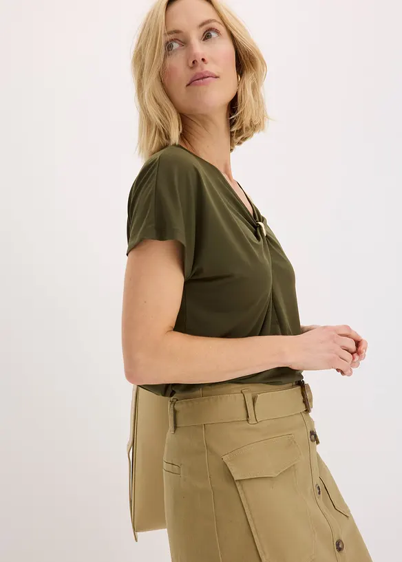Shirt met een decoratieve ring, bonprix
