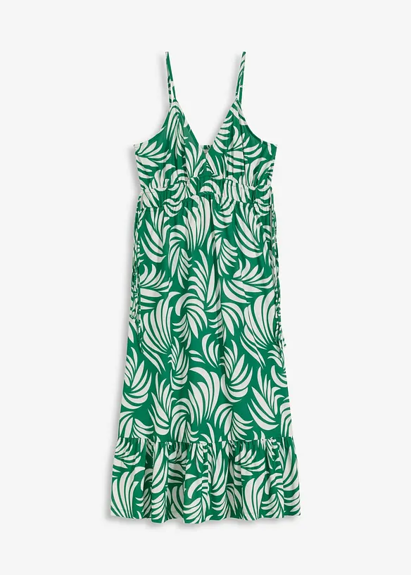 Gedessineerde Jurk met spaghettibandjes, bonprix