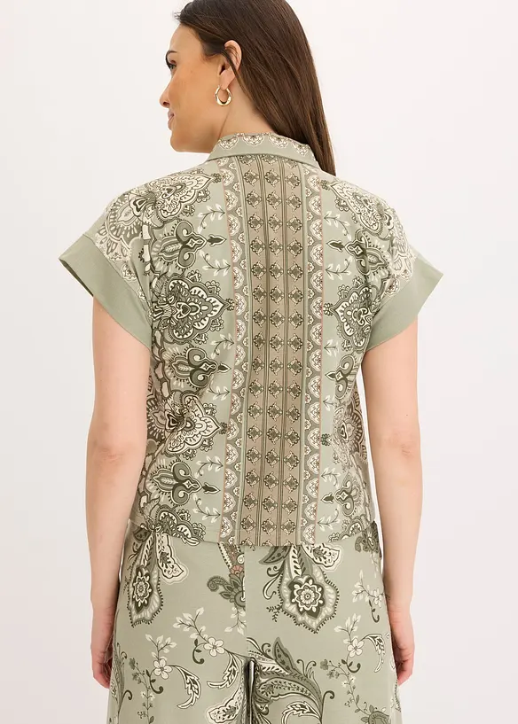 Oversized shirt met paisley motief, bonprix