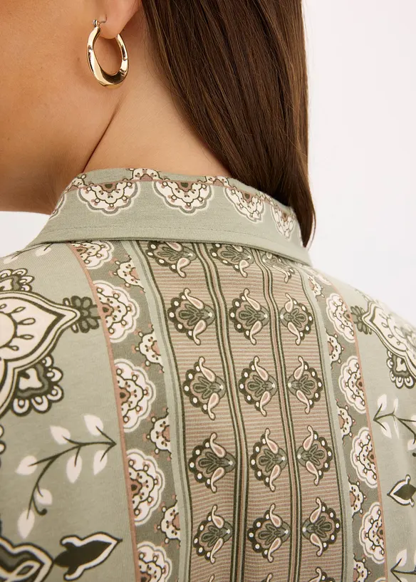 Oversized shirt met paisley motief, bonprix