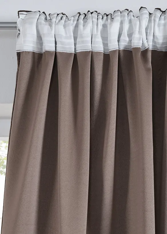 Verduisterend gordijn met elegante structuur (1 stuk), bonprix