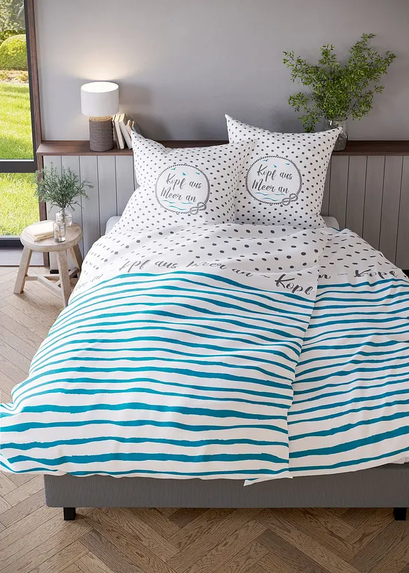 Dekbedovertrek met maritiem dessin, bonprix