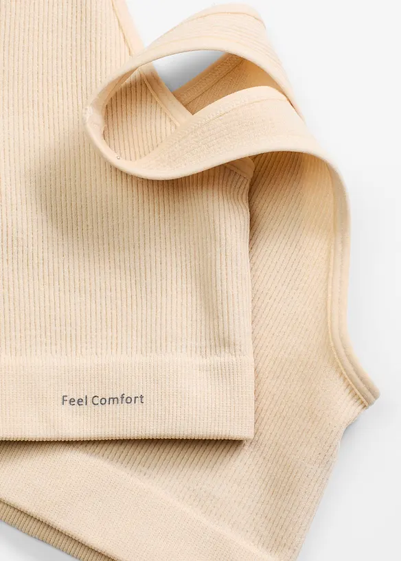 Feel Comfort seamless bralette, geribd, bonprix