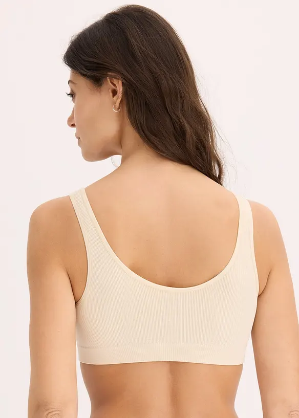 Feel Comfort seamless bralette, geribd, bonprix