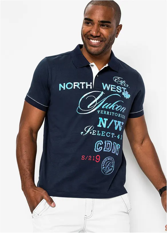 Jersey poloshirt, korte mouw, bonprix