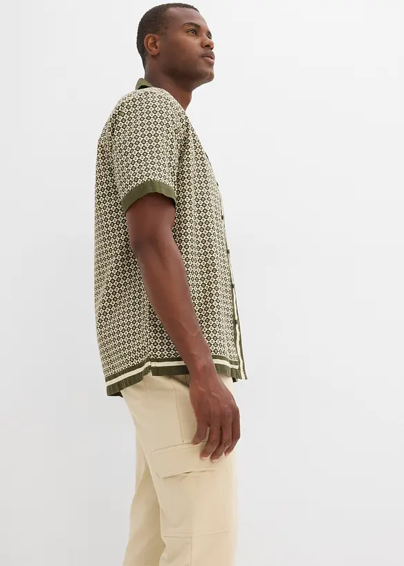 Sweat bermuda met cargozakken van puur katoen, bonprix