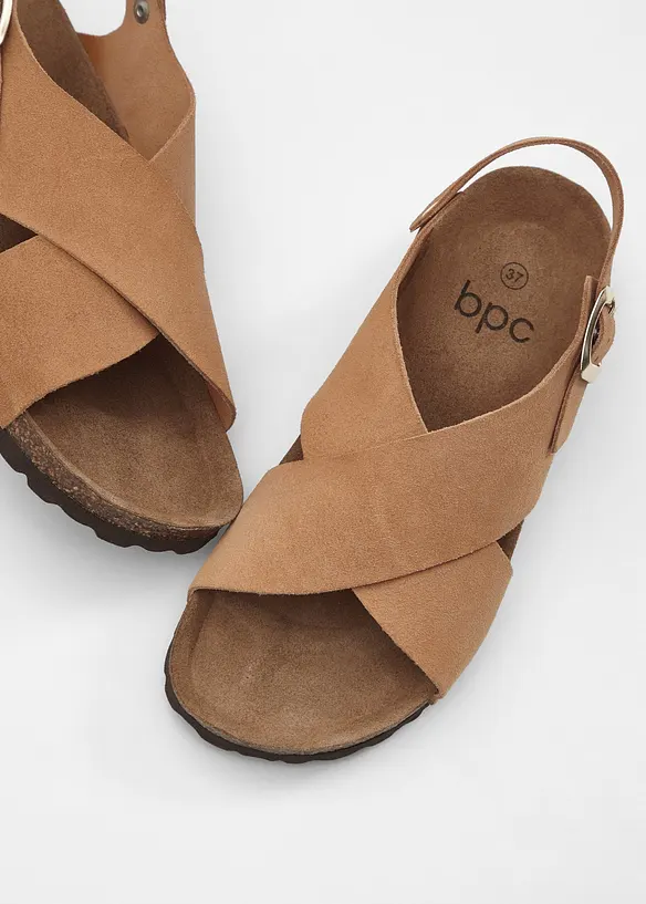 Leren sandalen, bonprix