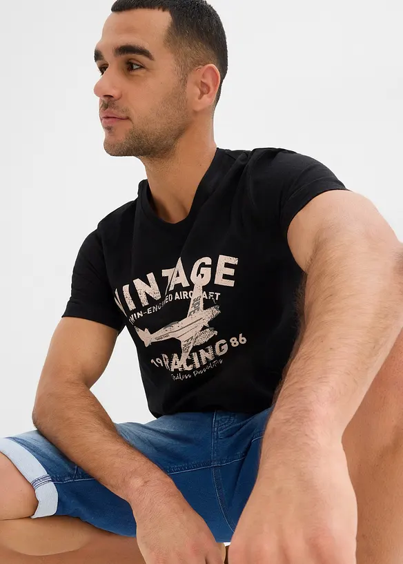 T-shirt van vlamgaren, bonprix