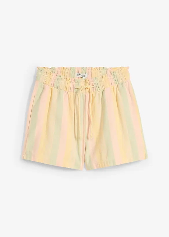 Short van een luchtige linnenmis, bonprix