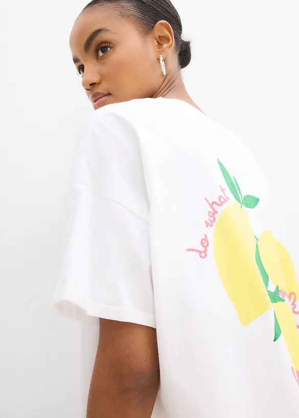 Oversized shirt van puur biologisch katoen, bonprix