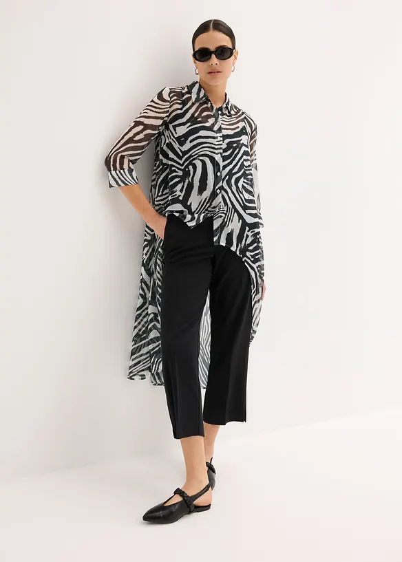Lange chiffon blouse, bonprix