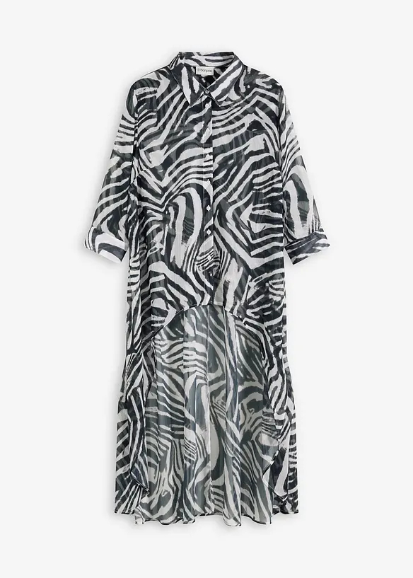 Lange chiffon blouse, bonprix